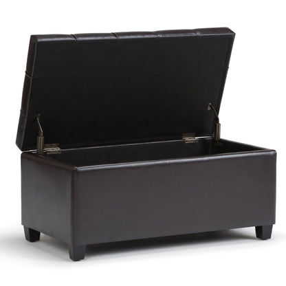 Sienna - Storage Ottoman Bench - Tanners Brown