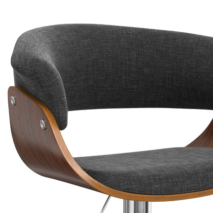 Sheldon - Adjustable Swivel Bar Stool - Charcoal Gray