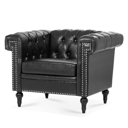 1 Seater Sofa - Black