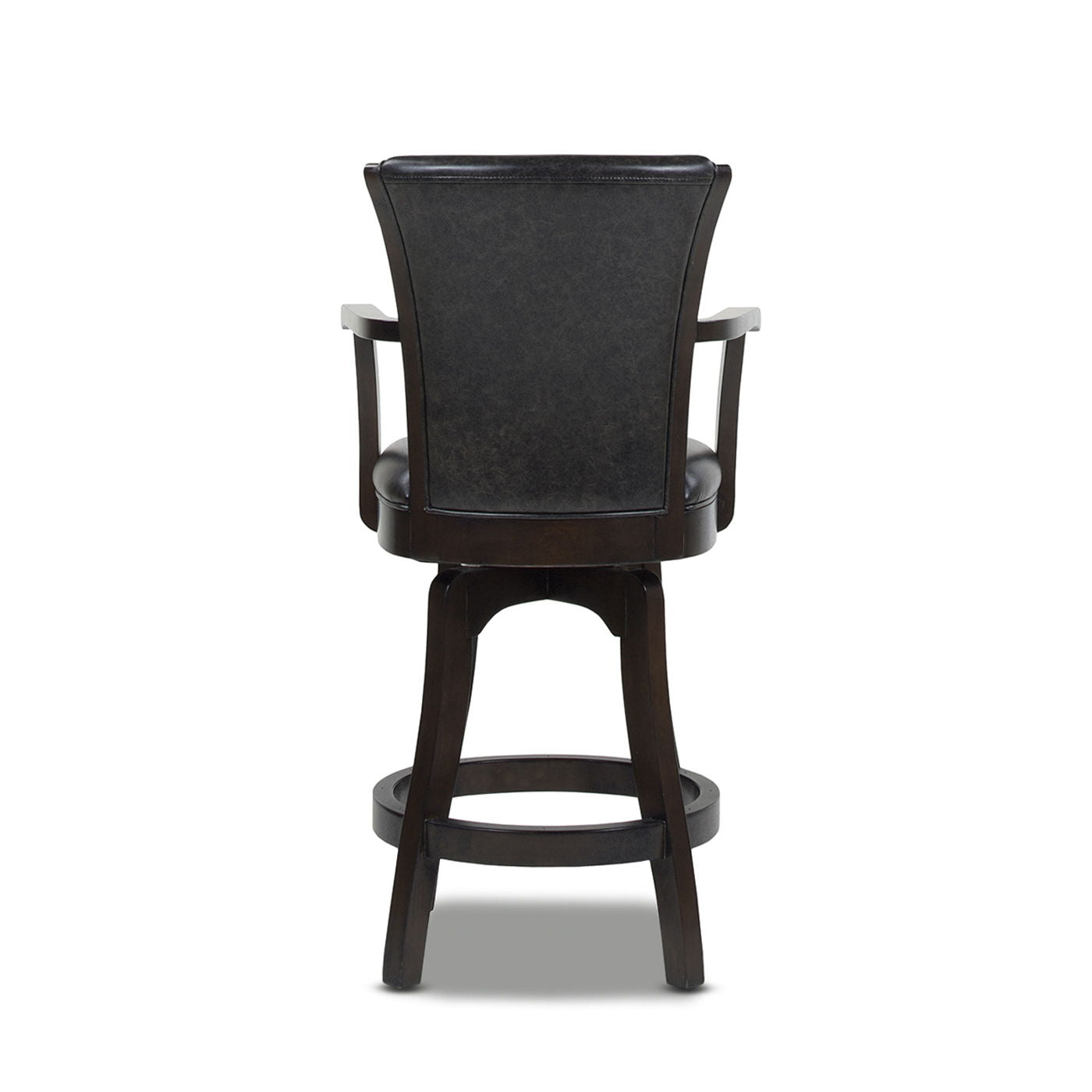 Williams - Swivel Counter Height Bar Stool - Vintage Black Brown