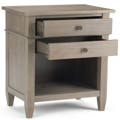 Carlton - Bedside Table - Distressed Gray