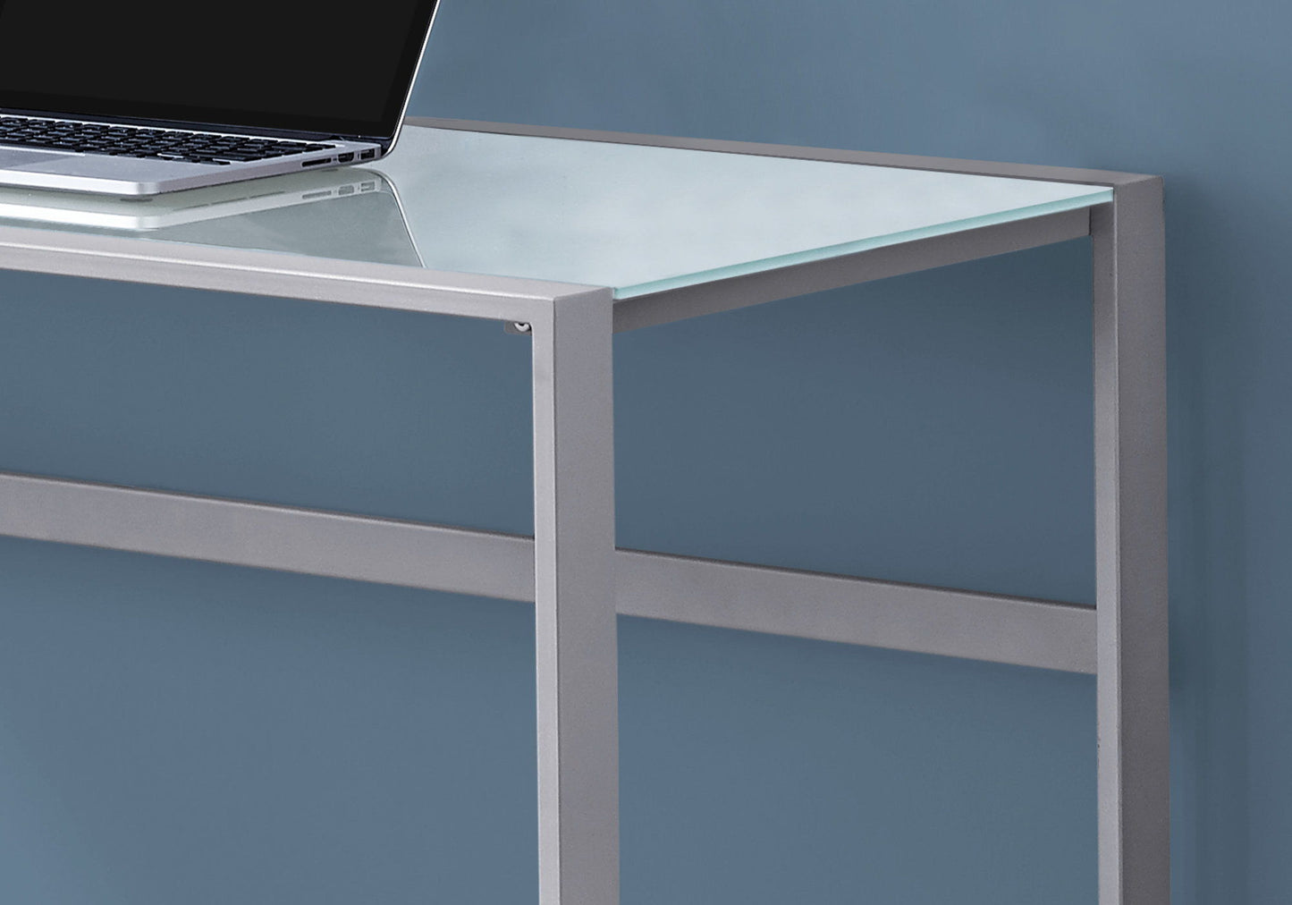 Computer Desk For Home Office, Laptop, Contemporary & Modern - Silver