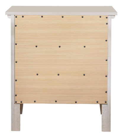 3 Drawer Nightstand - Silver Champagne