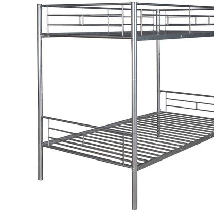 Twin Over Twin Bunk Bed - Silver