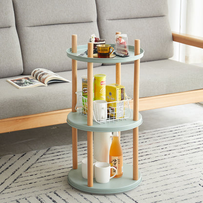 Storage Shelf, 360ÔøΩÔøΩÔøΩÔøΩÔøΩÔøΩÔøΩÔøΩÔøΩÔøΩÔøΩÔøΩÔøΩÔøΩÔøΩ Rotating Bookshelf, 3 Tier Bookcase With Large-Capacity Storage Space, Multifunctional Storage Rack, Compact Design For Living Room - Natural