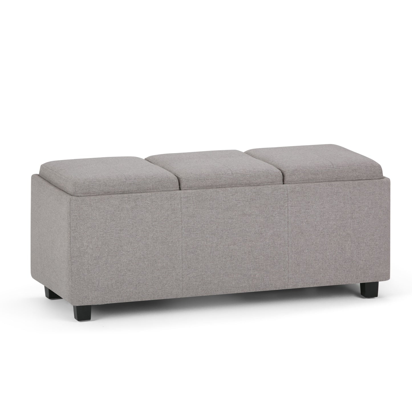 Avalon - Storage Ottoman - Cloud Gray