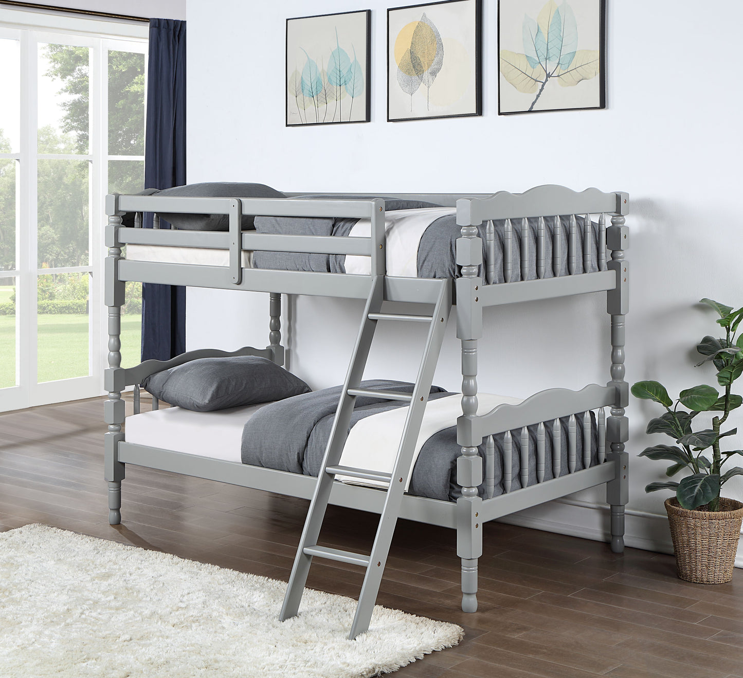 Homestead - Twin Twin Bunk Bed - Gray