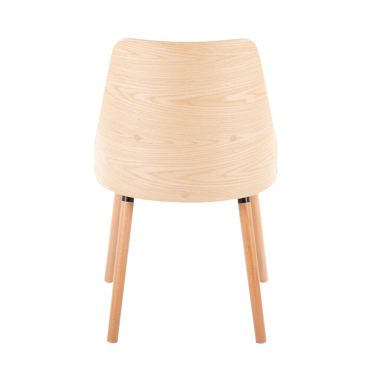 Anabelle - Mid-Century Modern Chair (Set of 2) - Natural / Gray