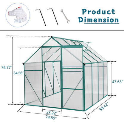 Outdoor Patio Greenhouse - Green