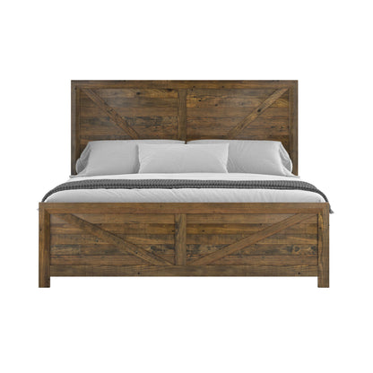 Lisque - King Bed - Brown