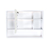 Aluminium Medicine Cabinet Mirror With 3 Colors LED Light And Defogging Function - White