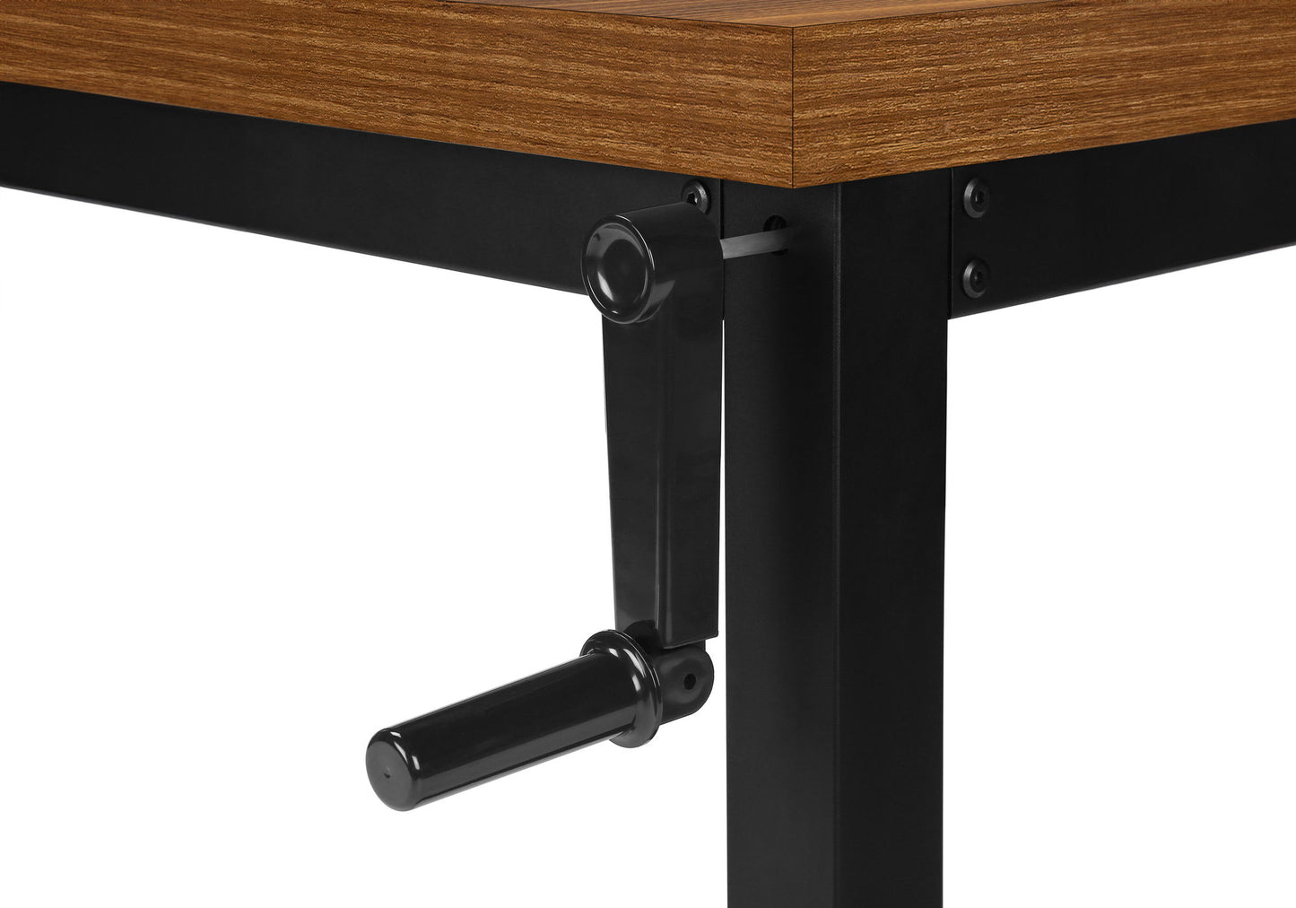 Computer Desk, Home Office, Standing, Adjustable, Laptop, Contemporary & Modern - Walnut