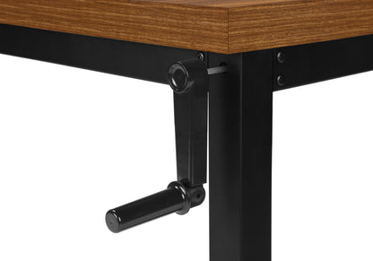 Computer Desk, Home Office, Standing, Adjustable, Laptop, Contemporary & Modern - Walnut