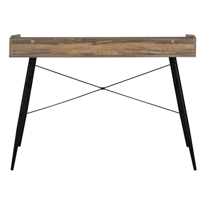 Computer Desk For Home Office, Laptop, Storage Shelves, Versatile Placement - Brown