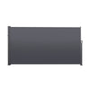 Retractable Side Screen Awning, Uv Resistant, Waterproof, Patio Privacy Screen For Garden, Balcony, Courtyard - Dark Gray