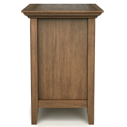 Amherst - Bedside Table - Rustic Natural Aged Brown