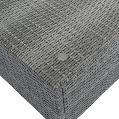 8 Pieces Outdoor Patio Furniture Sets, Garden Conversation Wicker Sofa Set, Single Sofa Combinable - Beiges / Gray