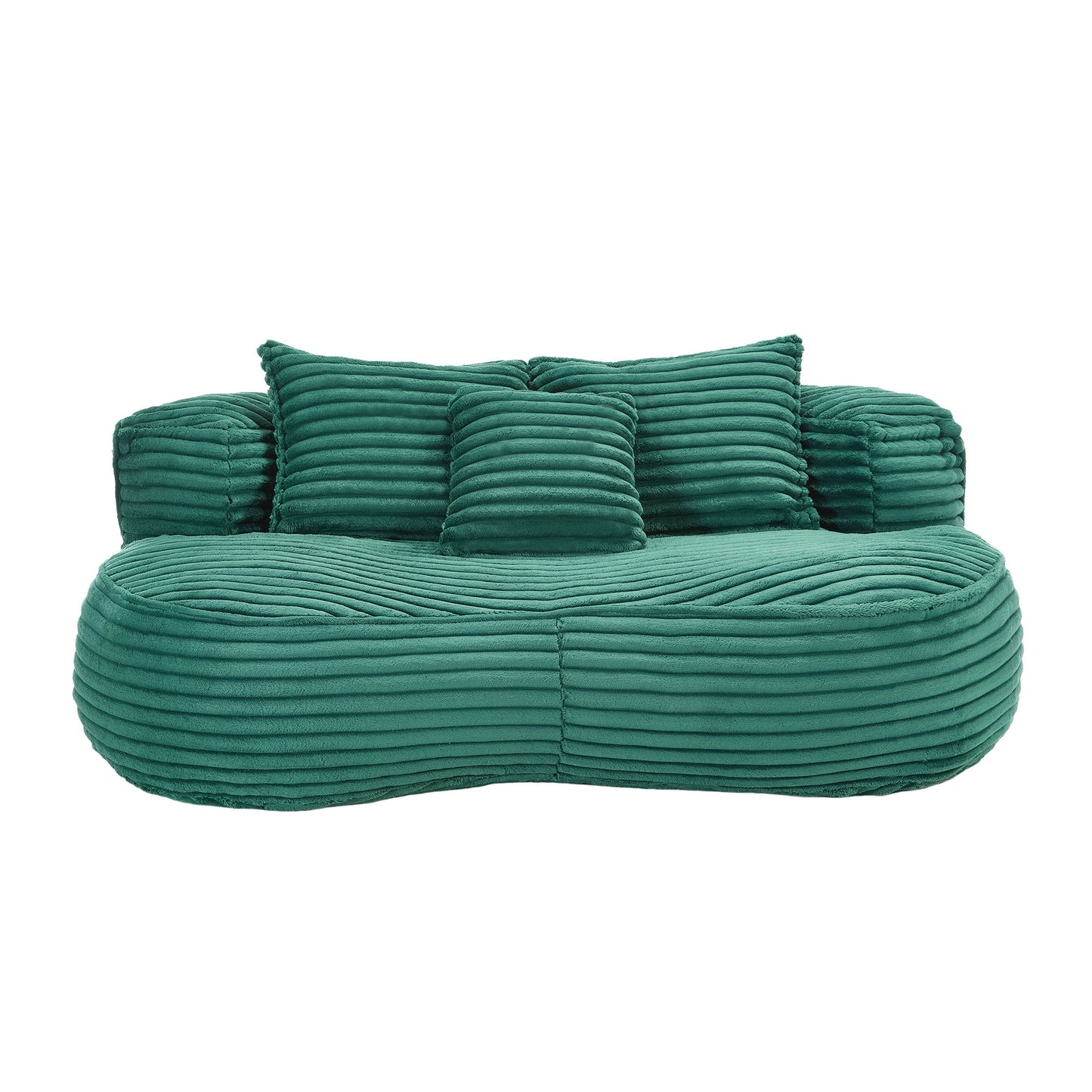 High Back Bean Bag Sofa Lounger For Adults And Kids, Indoor & Outdoor, Durable - Emerald
