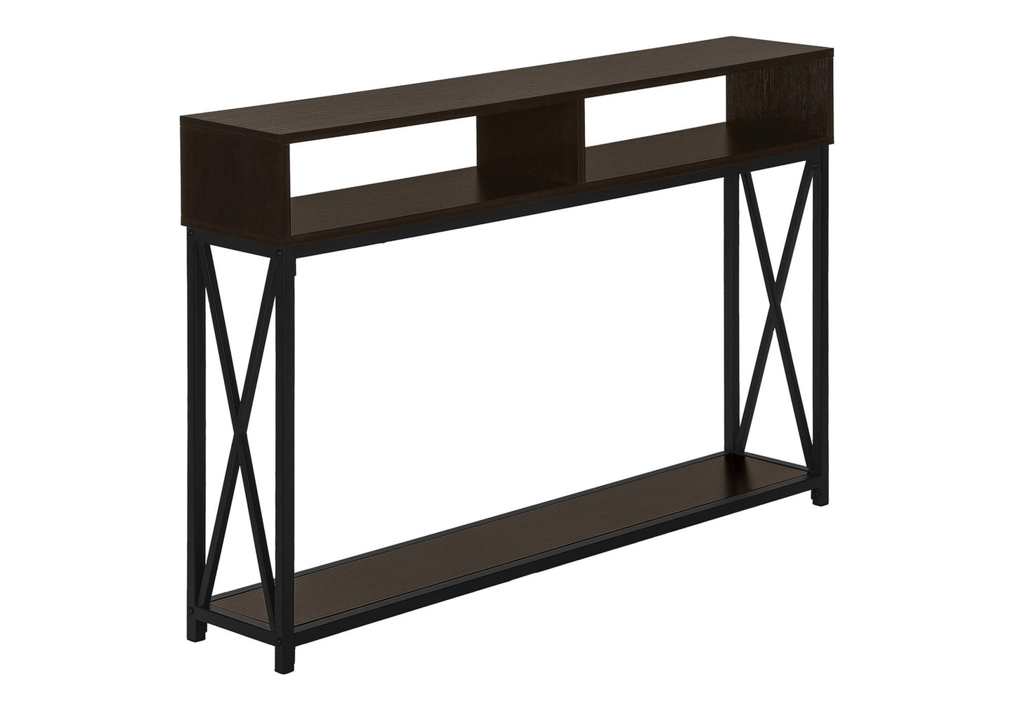 Accent Console Table For Entryway, Modern - Espresso
