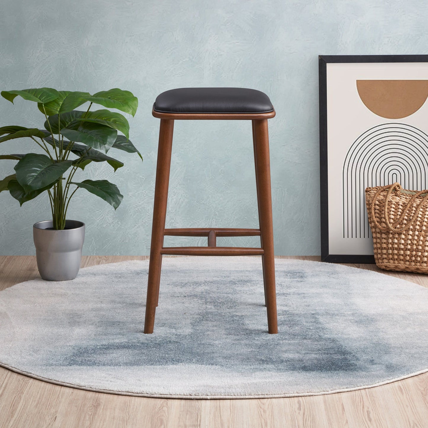 Jason - Bar Stool - Black / Brown