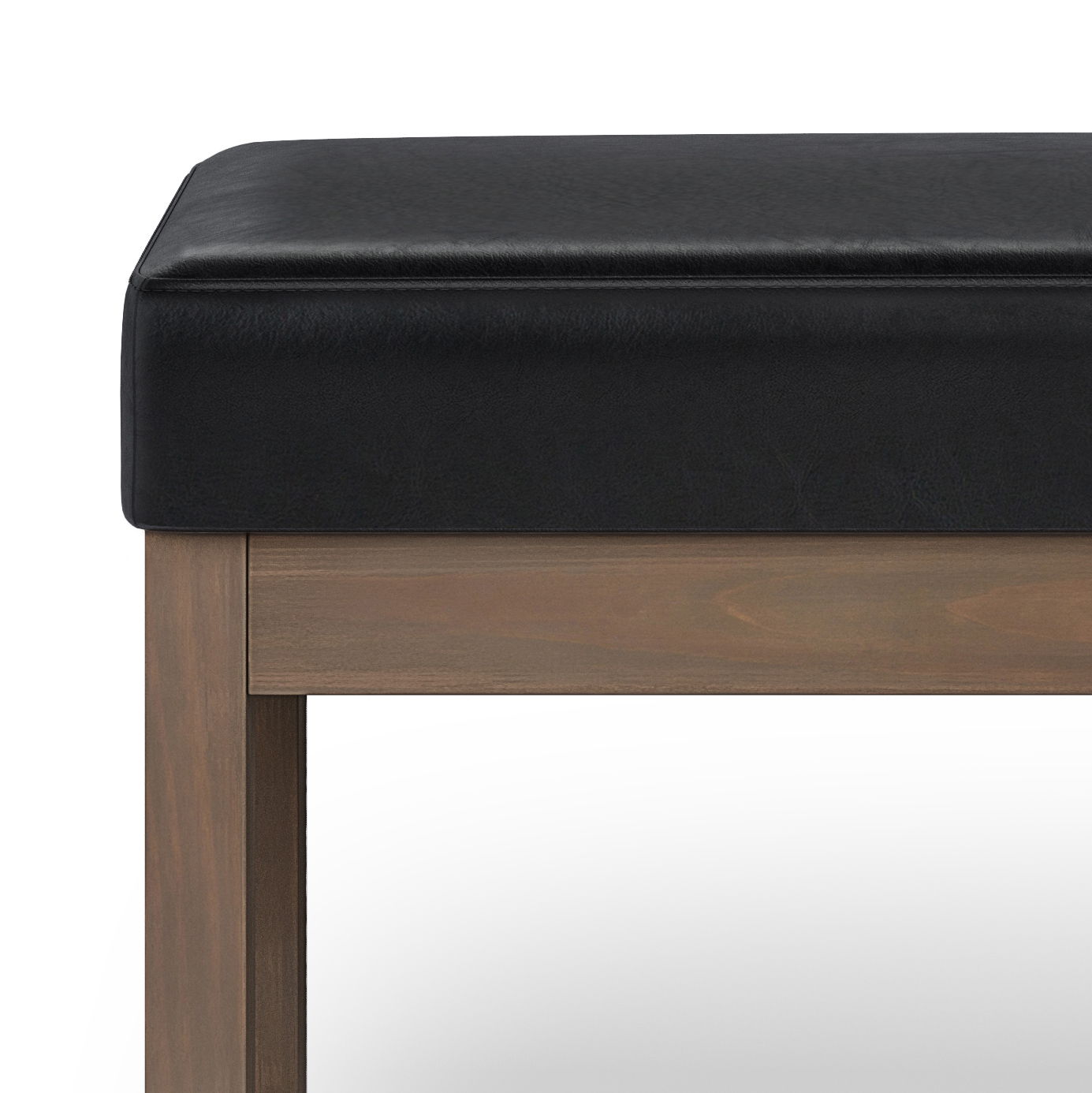 Milltown - Large Ottoman Bench - Midnight Black