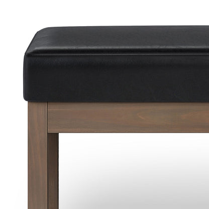 Milltown - Large Ottoman Bench - Midnight Black