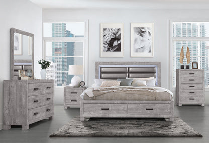 Rover - King Bed - Gray