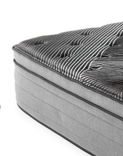 Pure Ice - 15" Twin Eurotop Ultra Plush Mattress - Black