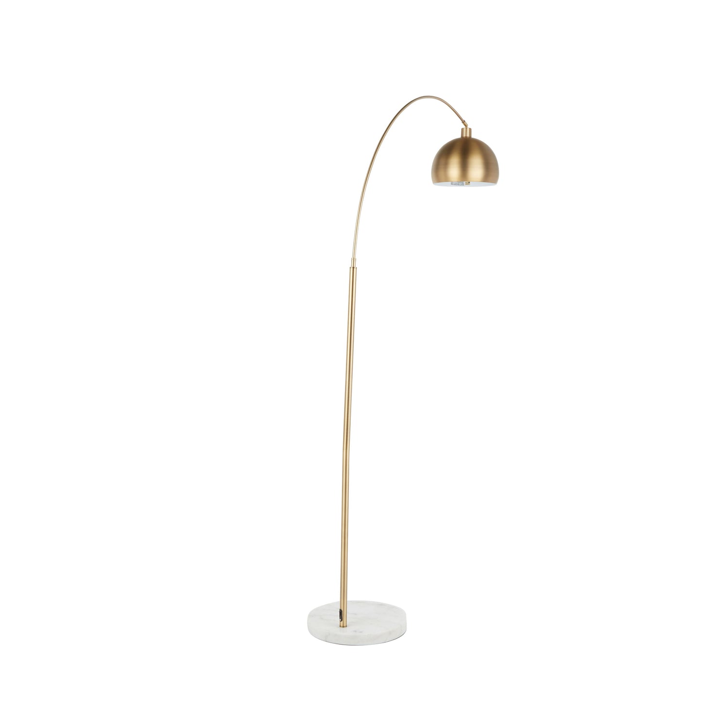 March - Contemporary Floor Lamp - Antique Brass