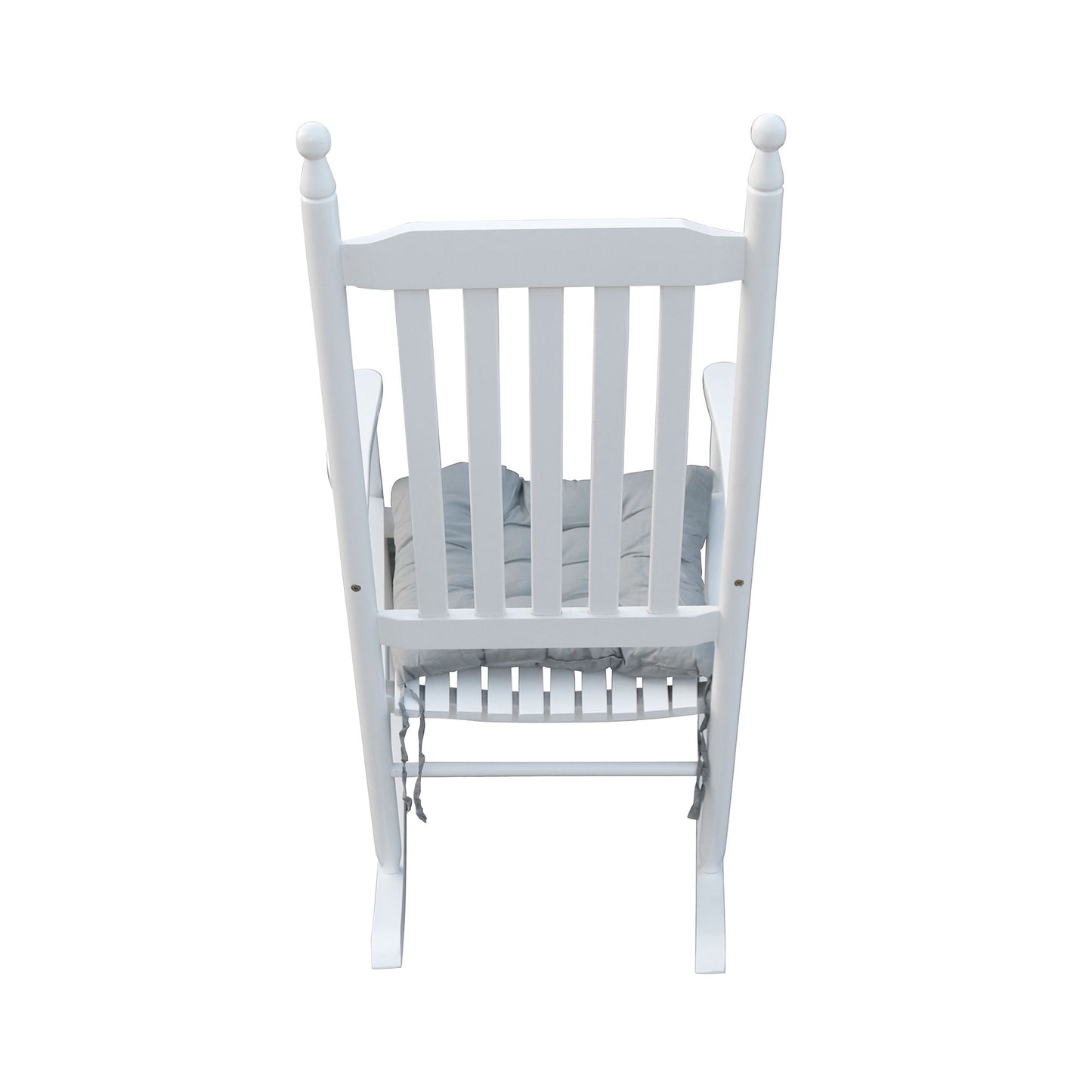 Wooden Porch Rocker Chair, Without Mat - White