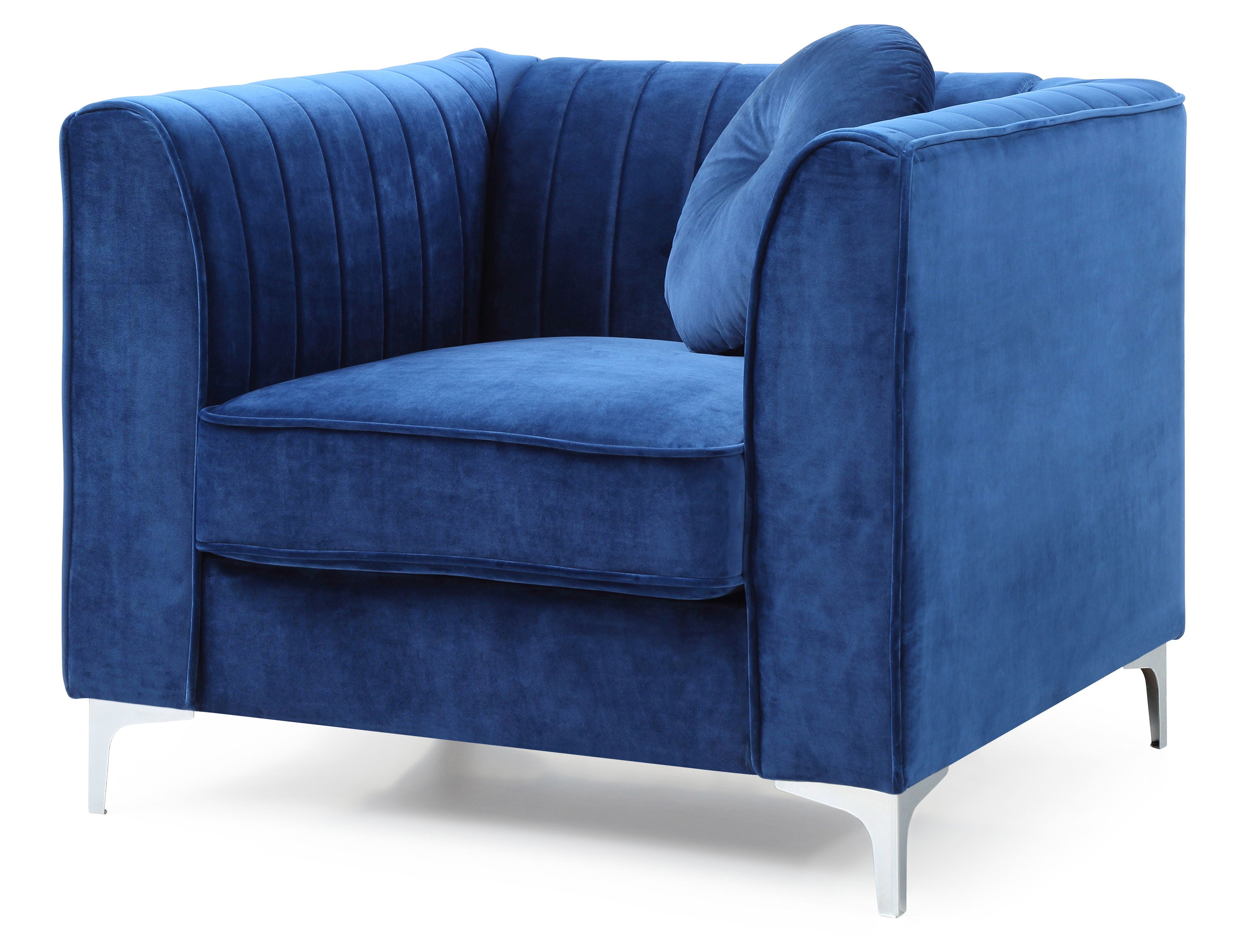 Chic Accent Chair For Cozy Spaces - Navy Blue