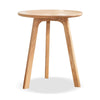 Round Small End Table, Side Table For Bedroom & Balcony - Natural