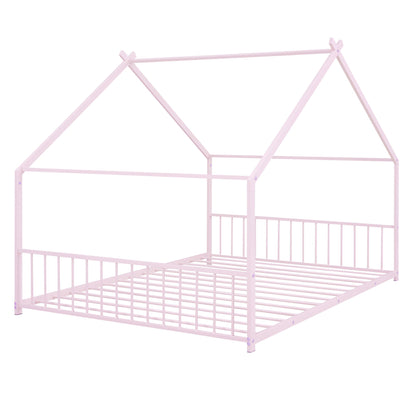 Full Size House Bed - Pink