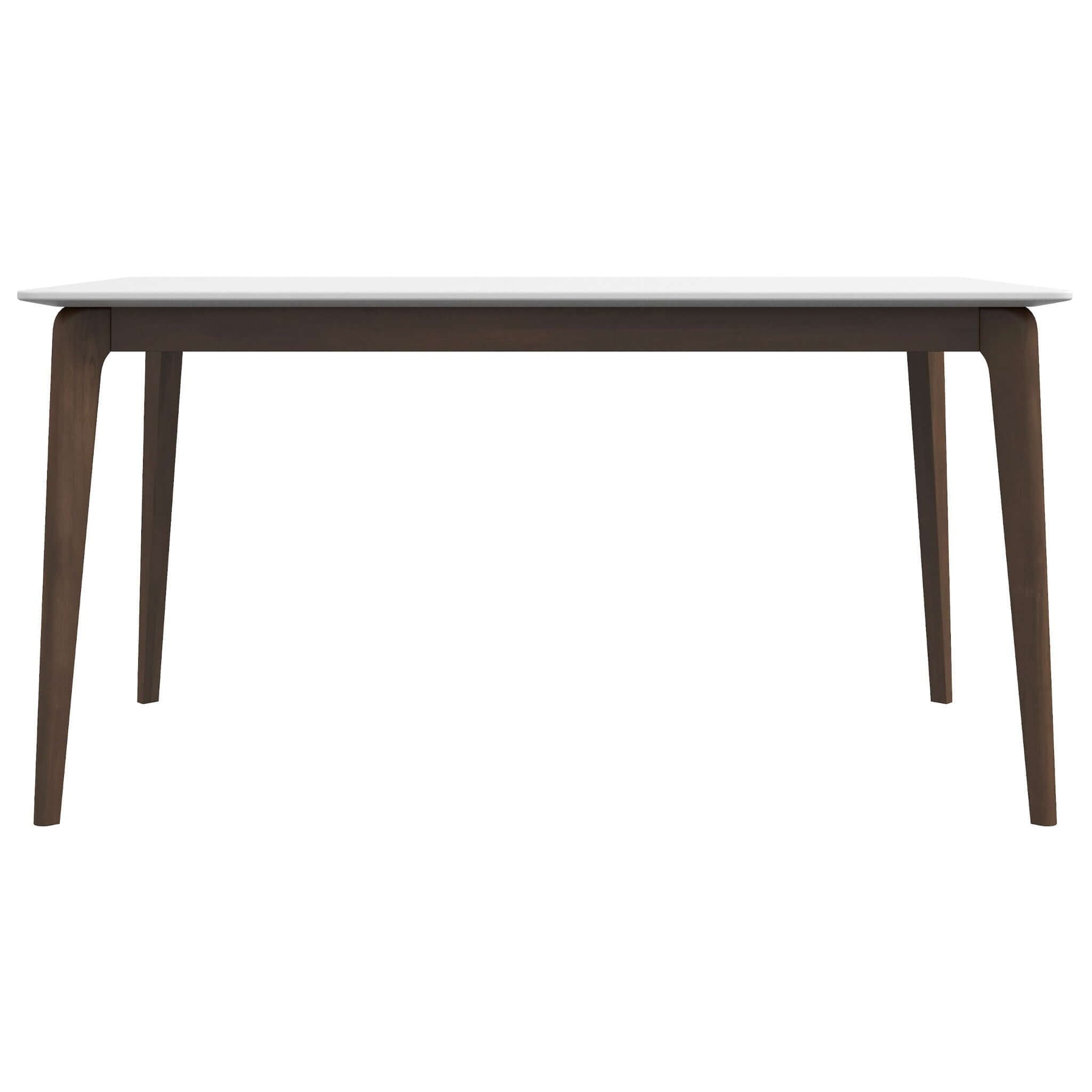 Lindsey - White Top Dining Table - Brown / White
