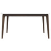 Lindsey - White Top Dining Table - Brown / White