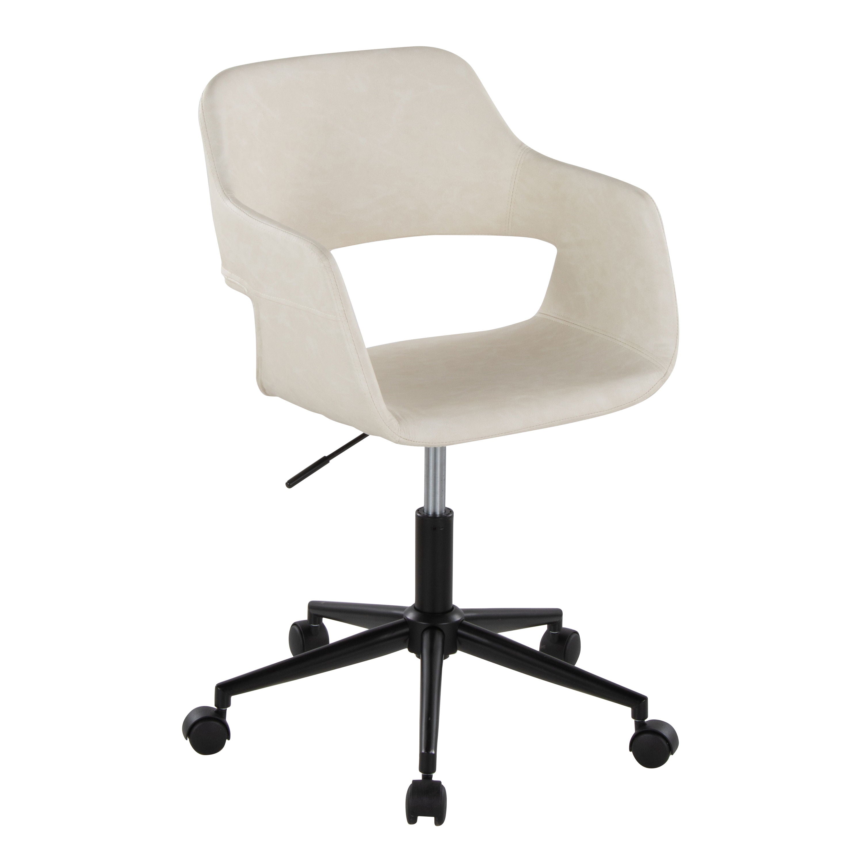 Margarite - Contemporary Task Chair - Black / Cream
