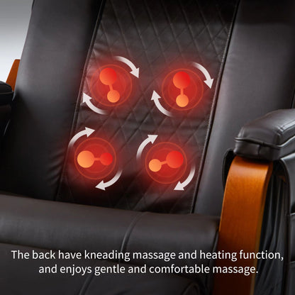 Massage Comfortable Relax Rocking Chair - Dark Brown