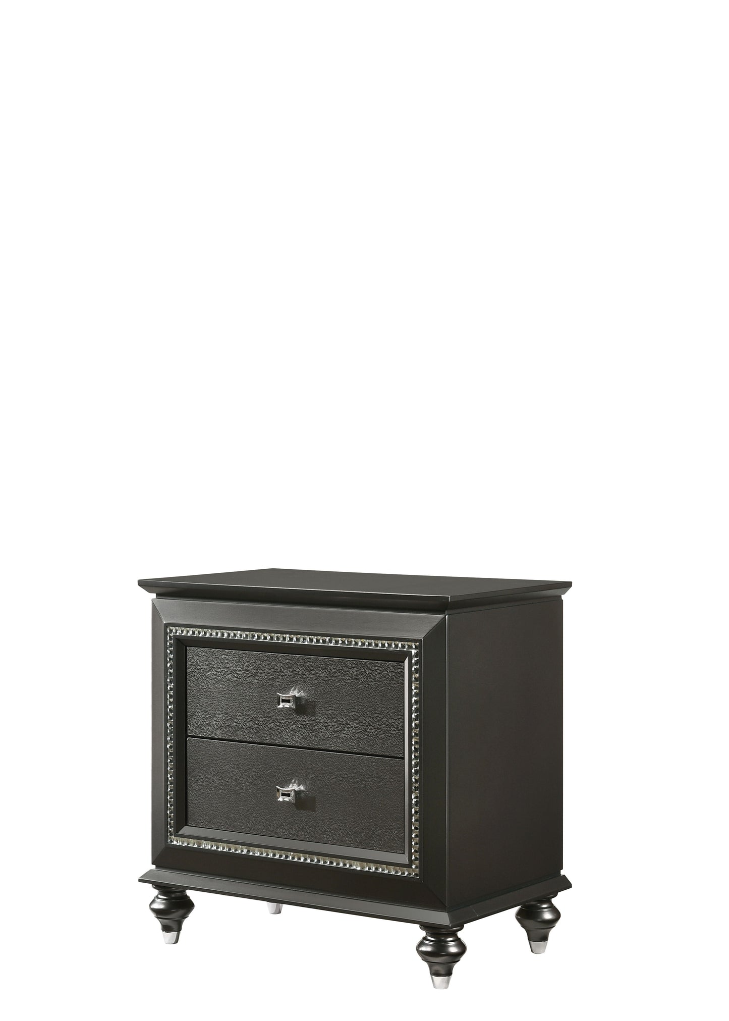 Kaitlyn - Nightstand - Metallic Gray
