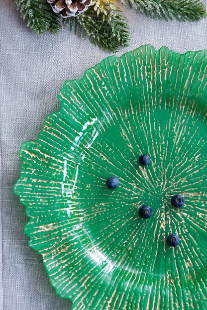 Plastic Charger Plate (Set of 8) - Green