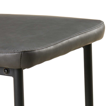 Dining Chairs Living Room Chair Modern Kitchen Armless Side Chair With Metal Legs (Set of 4) - Dark Gray