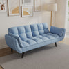 Sofa Soft Two Armrests Throw Pillow Pillow Comfortable Fit Apartment Bedroom Small Space - Antique Navy Blue