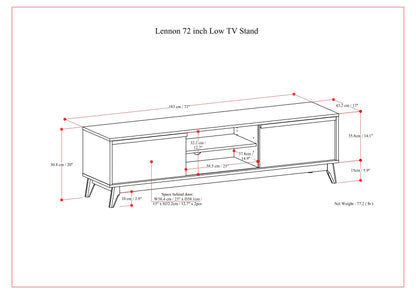 Lennon - Low TV Stand - Oak