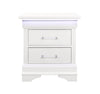 Charlston - Nightstand With LED - White
