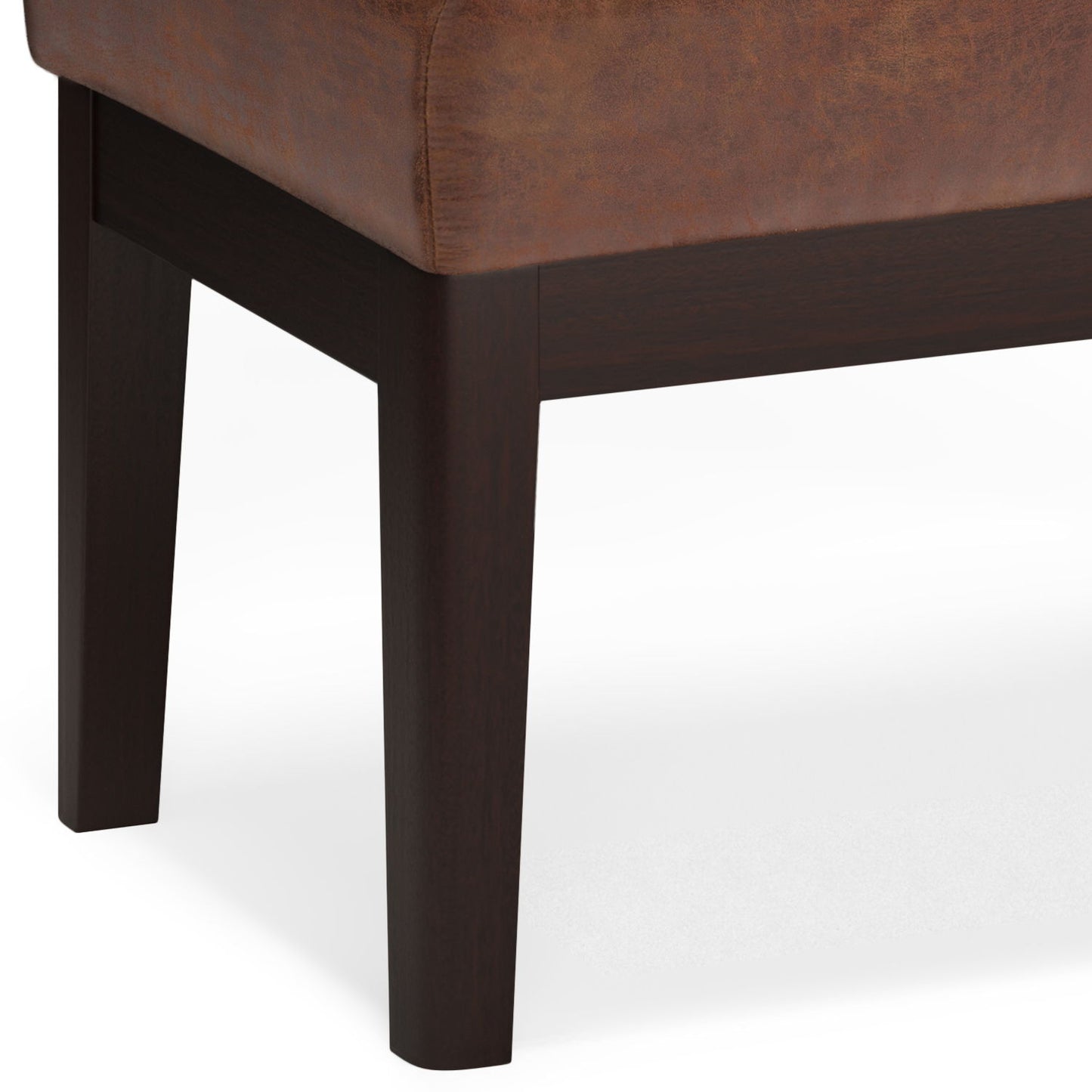 Carlson - Small Ottoman Bench - Distressed Saddle Brown
