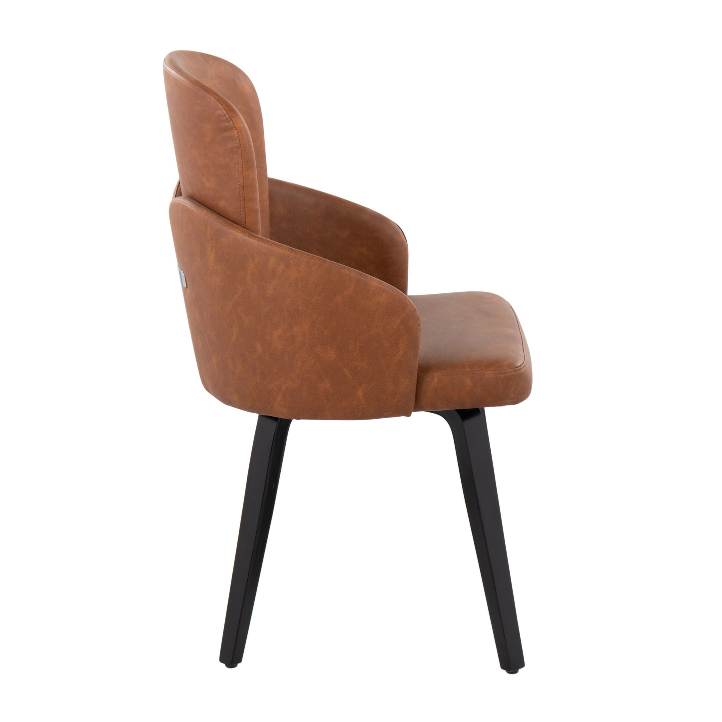 Dahlia - Contemporary Dining Chair (Set of 2) - Camel / Black