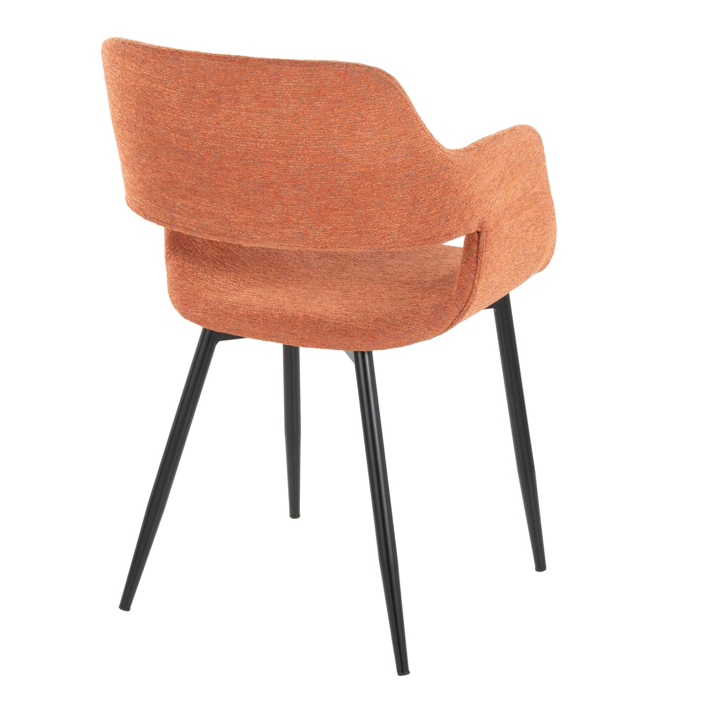 Margarite - Contemporary Dining / Chair (Set of 2) - Black / Orange