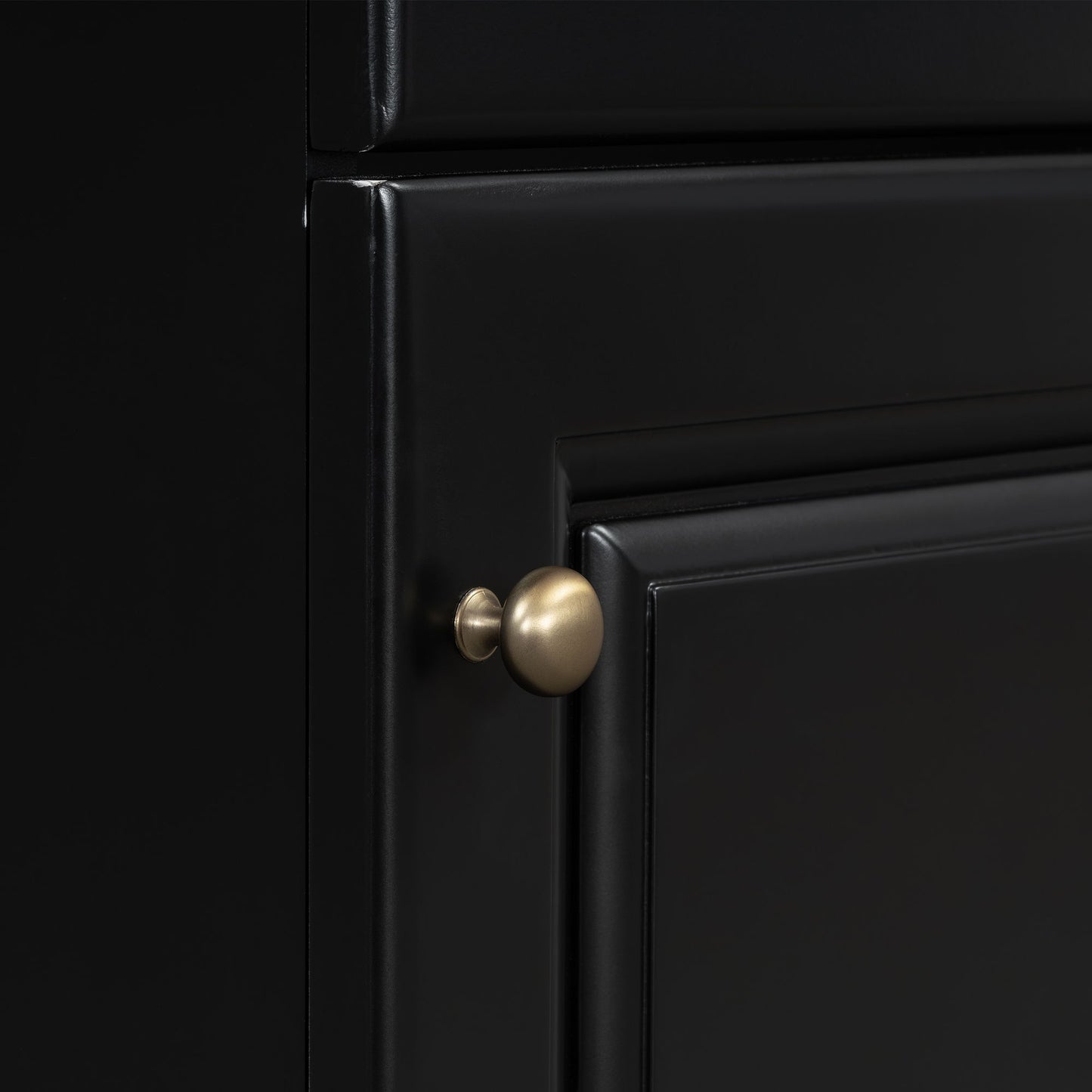 20" Bathroom Vanity With Sink, Freestanding Cabinet With Door Shelf And Adjustable Shelf, And Ceramic Construction - Black