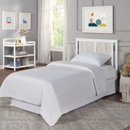 Connelly - Mini Crib With Mattress Pad - White, Rockport Gray