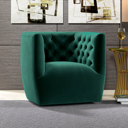 Delaney - Swivel Stylish Chair - Green