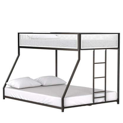 Adam - Twin Over Full Bunk Guard Rail - Black With White Mesh